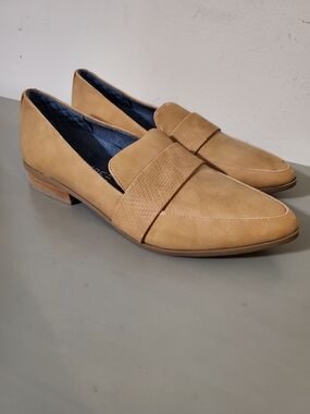 Dr. Scholl's Faxon Women's Tan Leather Penny Loafers Be Free Energy Tech Insoles